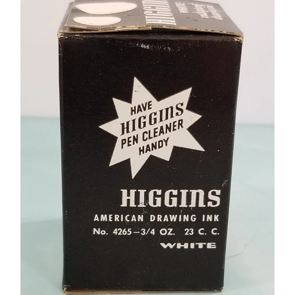 NOS Sealed Higgins American Drawing Ink No. 4265 White